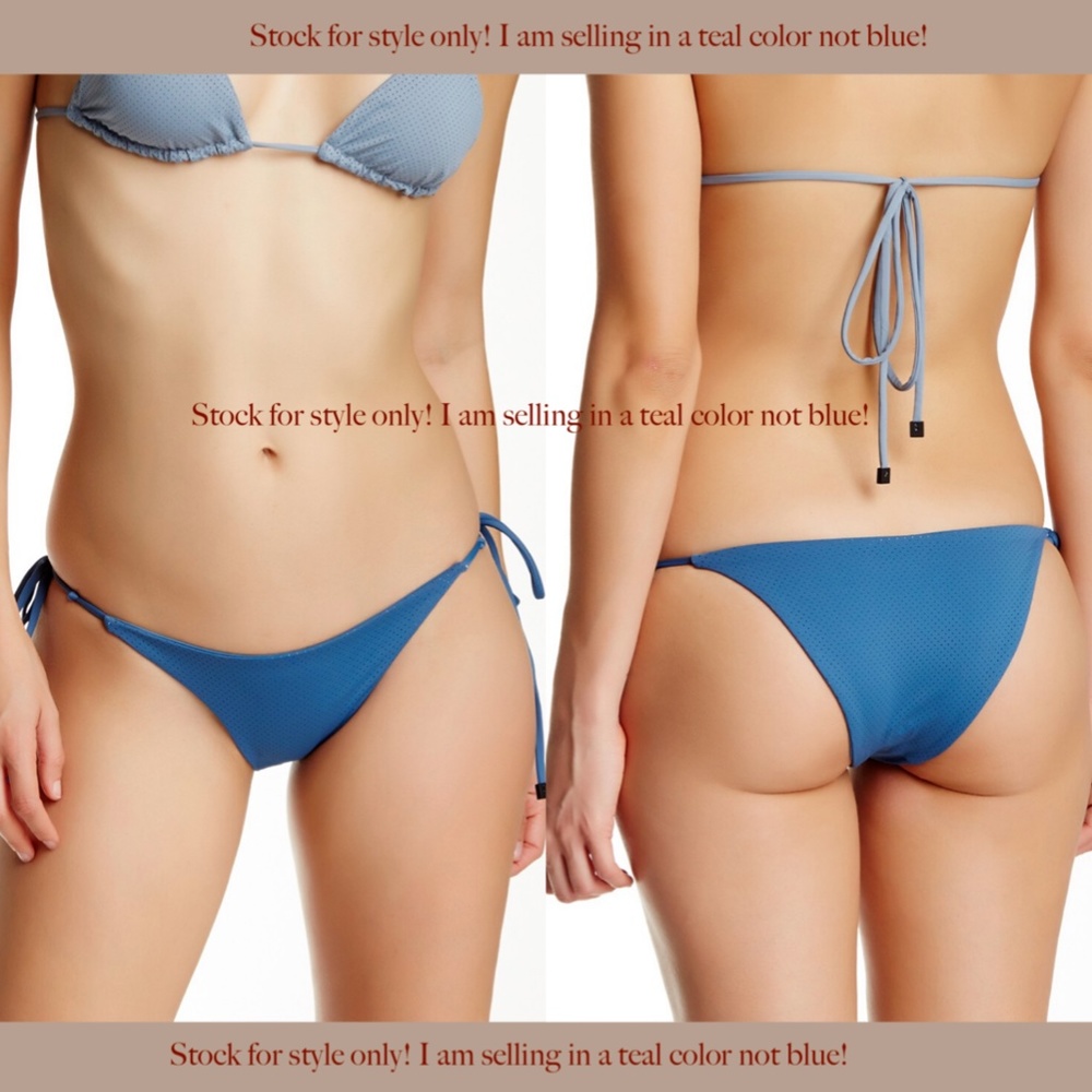 NEW TAVIK‎ Jax Reversible Perforated Bikini Bottom in Storm Green [SZ XS ] - Picture 2 of 11